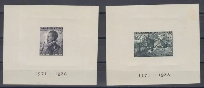 Spanje 1938 - Battle of Lepanto - Edifil 864/65