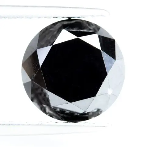 Diamant - 3.37 ct - Fancy Black treated colour - *NO