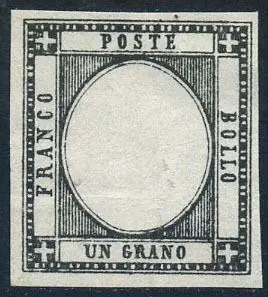 Napolitaanse provincies 1861 - Vittorio Emanuele II, Un grano, prova nel colore adottato. - CEI P24