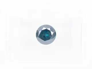 Diamant - 0.97 ct - Fancy Deep Blue Colour Treated - I2 *NO