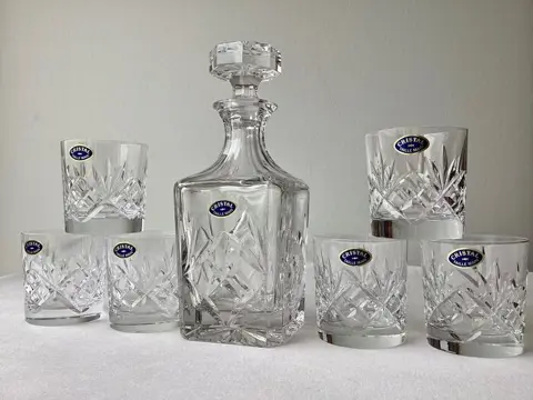 Lemberg Cristal __ exclusief kristallen whisky servies - 6