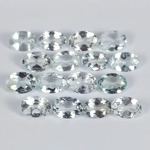16 pcs Geen minimumprijs - Aquamarijn - 9.67 ct