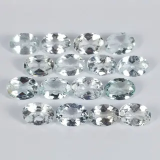 16 pcs Geen minimumprijs - Aquamarijn - 9.67 ct