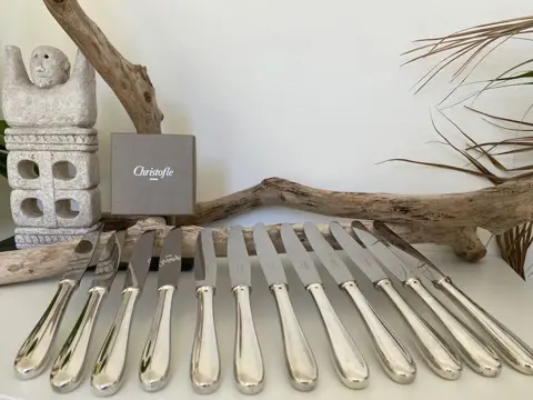 Christofle - Messen (12) - Verzilverd - Dax