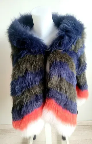 Sonia Rykiel - Cape / knitted fox fur Sjaal