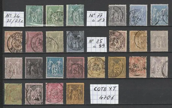 Frankrijk - Vintage stamps