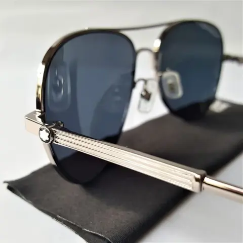Montblanc - Aviator - Silver Rutherium - Special Lenses -