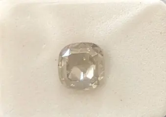 Diamant - 1.50 ct - Cushion - Light Yellowish Gray - SI1