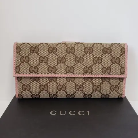 Gucci - GG canvas long - Portemonnee