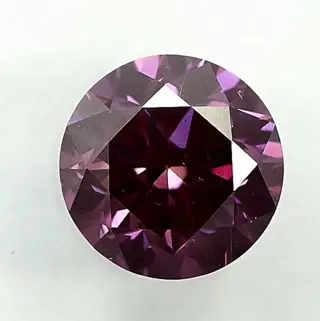 Diamant - 0.44 ct - Briljant - Fancy Vivid Purple - VS2