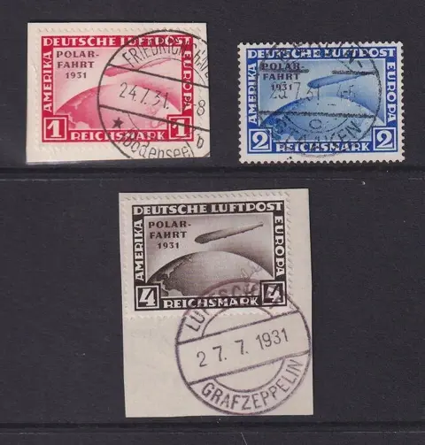 Duitse Rijk 1933 - Polarfahrt. - Michel: 496/498