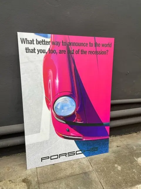 Poster/prent - Poster/Print Vintage Porsche Advertising