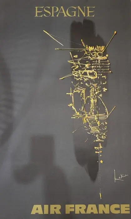 Georges Mathieu - Air France ESPAGNE - 1967