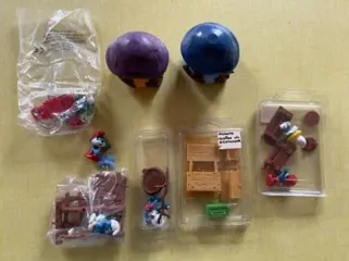 Peyo - Figuur/beeld Lots de deux maisons des Schtroumpfs