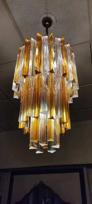 Trilobi kroonluchter toeschrijving aan Venini (1) - Trilobi