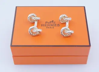 Hermès - Twisted Knot (vintage) - Manchetknopen