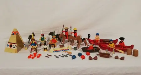 Playmobil Geobra - Collectie vintage Playmobil Indianen /