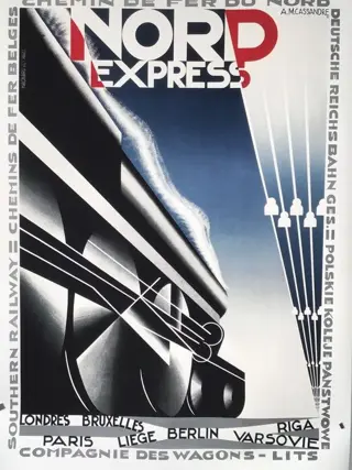 A.M. Cassandre - Nord Express (70 x 10 cm) - 2019