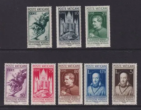 Vaticaanstad 1936 - Wereldtentoonstelling. - Michel: 51/58