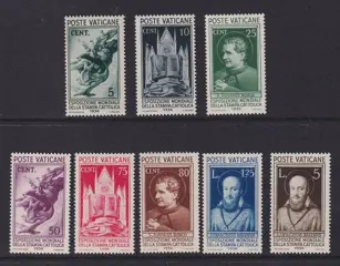 Vaticaanstad 1936 - Wereldtentoonstelling. - Michel: 51/58