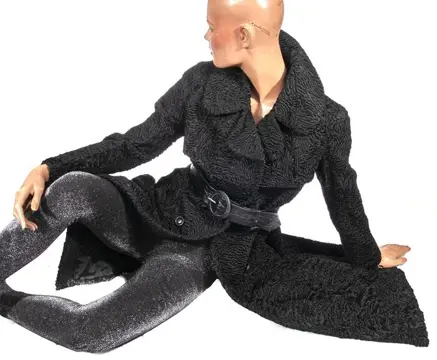 Artisan Furrier - Astrakan, Lamsvel Bontjas - Gemaakt in: