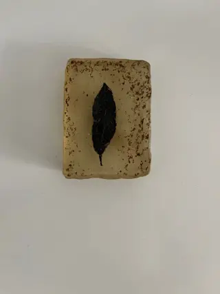 Laken - Op matrix - Blatt - 7×5×1.5 cm