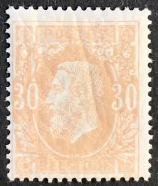 België 1870 - Beeltenis Leopold II 30c Okerrood - OBP/COB 33