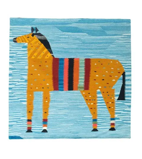 Designer Kelim - verzamelaars stuk - 111 cm - 113 cm