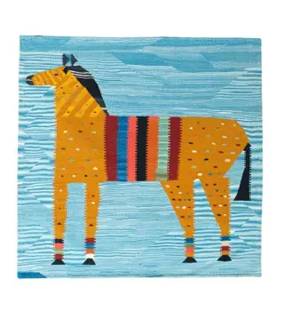 Designer Kelim - verzamelaars stuk - 111 cm - 113 cm