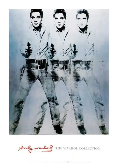 Andy Warhol - Triple Elvis Presley, 1963 - Licensed Print.
