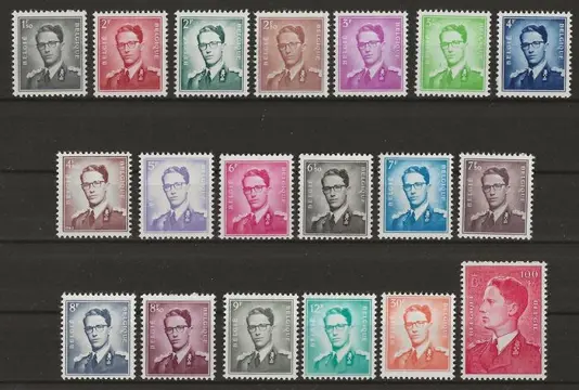 België 1953/1966 - Koning Boudewijn Type Marchand - OBP/COB 1066/75 + 924/26 + 1028/29 + 1068A + 1371