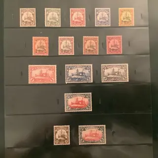 Duitse Koloniën - Marianen 1901/1916 - Twee opeenvolgende emissies Keizersjacht - Michel 7/21