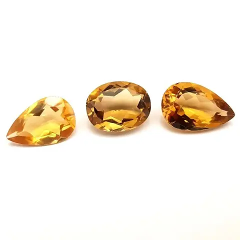 3 pcs Bruin, Geel, Oranje Citrien - 37.05 ct
