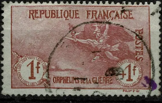 Frankrijk 1917 - Orphelins de la guerre - Marseillaise 1fr + 1fr - Maury 154