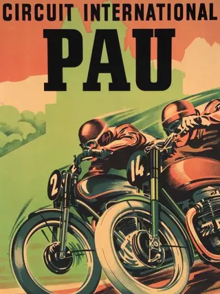 André Bermond - Circuit International Pau (70 x 100 cm) -