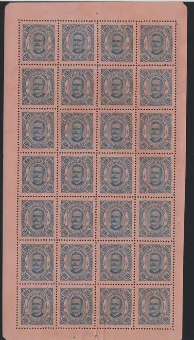 Portugese koloniën - Zambezia 1893-94 5 Full sheet 300r