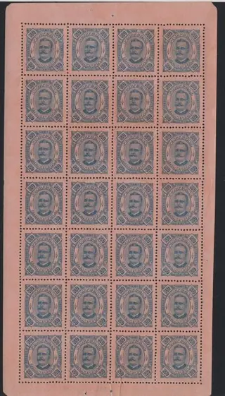 Portugese koloniën - Zambezia 1893-94 5 Full sheet 300r