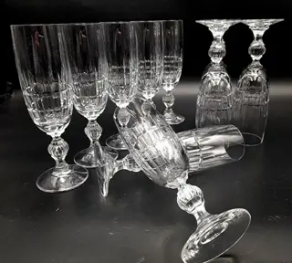 Moretti (Attr.) - Fluitglazen (10) - Kristal