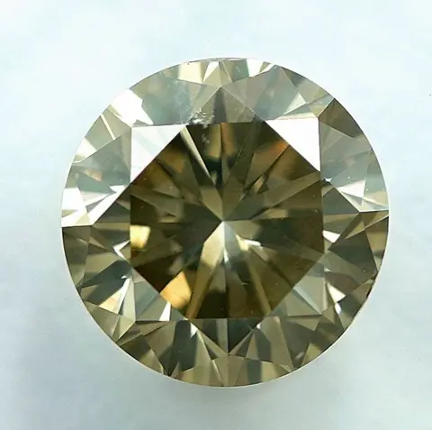Diamant - 1.29 ct - Briljant - Natural Fancy Brownish