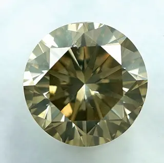 Diamant - 1.29 ct - Briljant - Natural Fancy Brownish