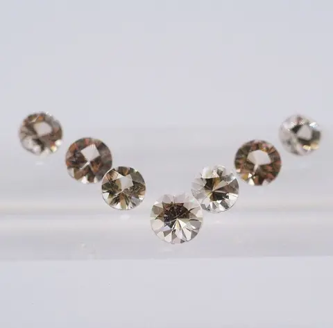 7 pcs Lichtroze Morganiet, Morganite/Gosheniet, geen