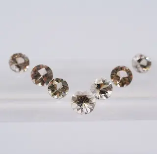 7 pcs Lichtroze Morganiet, Morganite/Gosheniet, geen