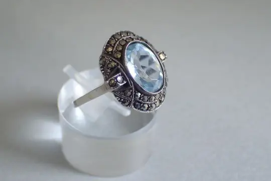 Art Deco ring met Spinel - Ring (1)