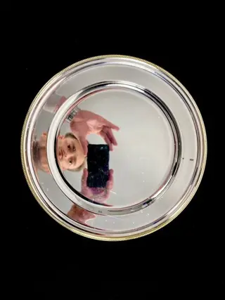 No Reserve Price - Dish, Plate - Verguld, Verzilverd