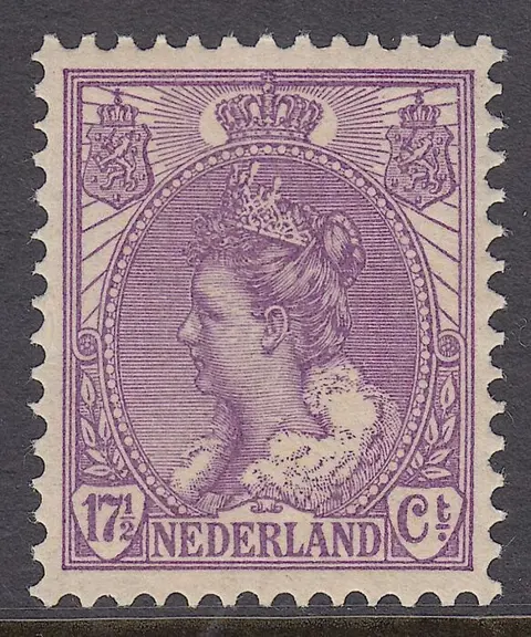 Nederland 1920 - Koningin Wilhelmina 'Bontkraag' - NVPH 66