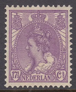 Nederland 1920 - Koningin Wilhelmina 'Bontkraag' - NVPH 66