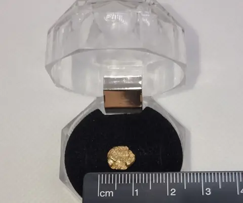 Goud natuurlijk goudklompje Australië - 0,91 g - (1)