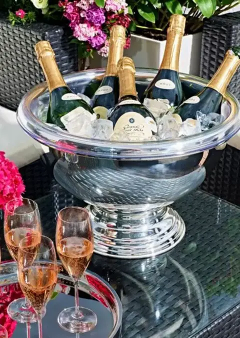 Large champagne/wine cooler - Aluminium