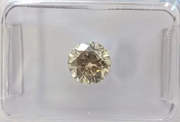 Diamant - 0.98 ct - Rond - X - Y, Light Gray Yellow - SI1