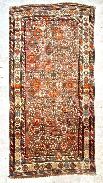 Caucasian Daghestan carpet - Tapijt - 246 cm - 124 cm